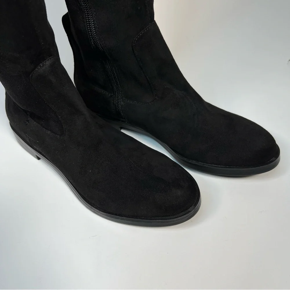Kenneth Cole Reaction Windy-Y Over the Knee Black Faux Suede Boot- New - Picture 10 of 14